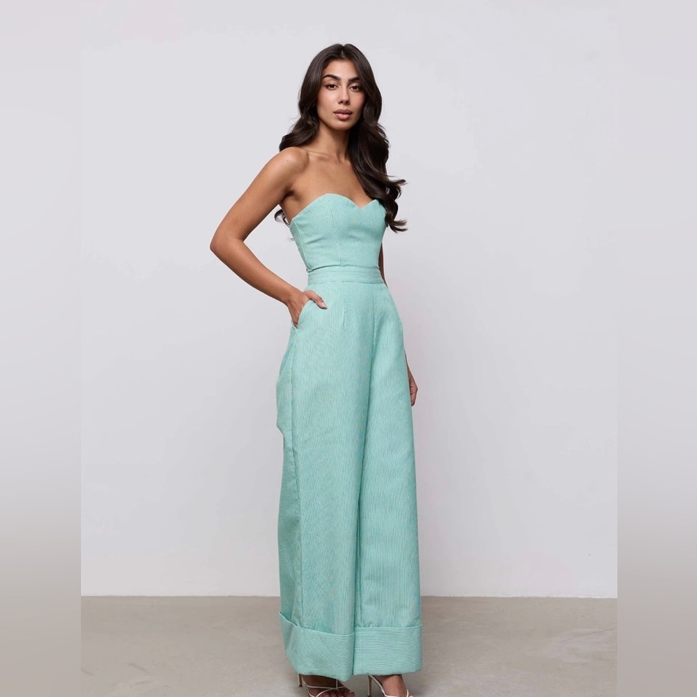 NWT Odd Muse London Cotton pinstripe jumpsuit